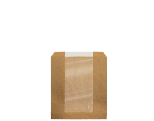[CA-WBSS] Single-Serve Kraft Window Bag | Brown kraft