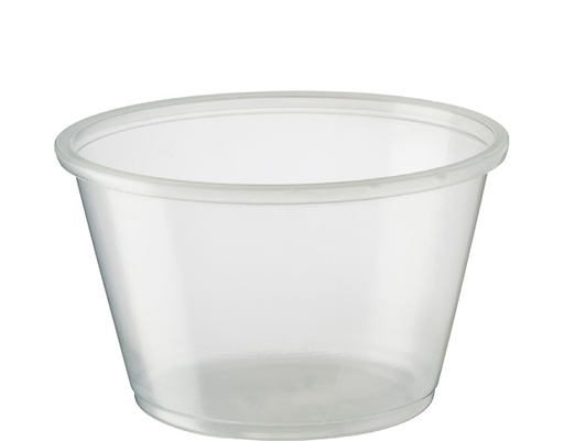 [CA-P400] Portion Control Cup PP Round 120ml / 4oz Clear