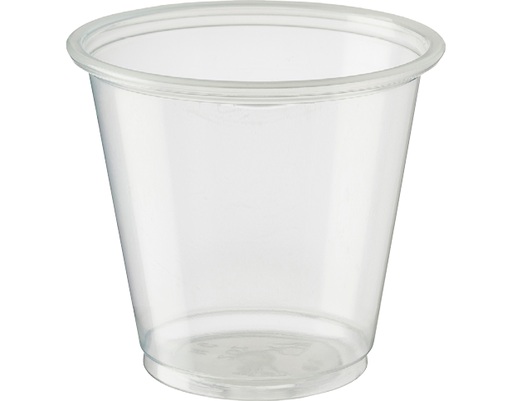 [CA-P35A] Portion Control Cup PP Round Tall 105ml / 3.5oz Clear