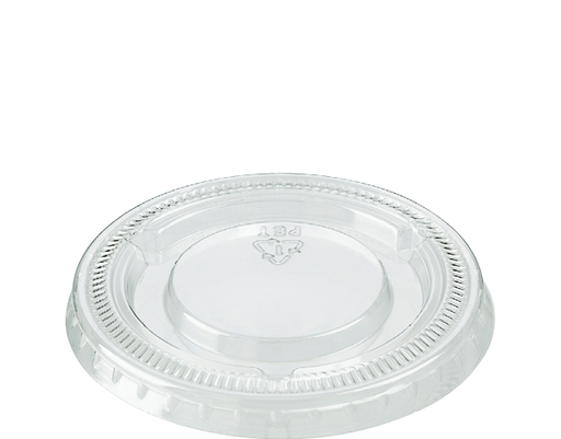 [CA-PL2] 2oz P.E.T Flat Lid | Clear