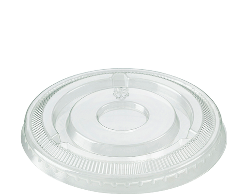 [CA-PL4] 4oz Flat P.E.T Lid | Clear