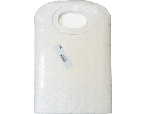 [APBTX500] Protective Bibs with Ties | White