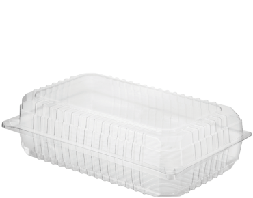 [CA-CVP050] Super Size Salad Clearview® Container with Hinged Lid | Clear