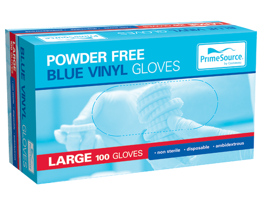 [CA-GVPFLB042] Large Powder Free Vinyl Glove | Blue