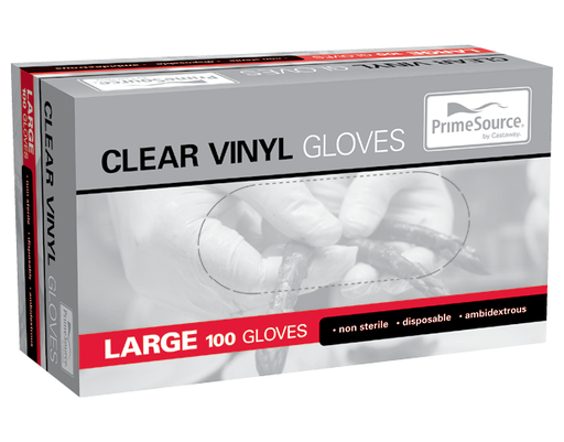 [CA-GVL028] Large Powdered Vinyl Glove | Clear
