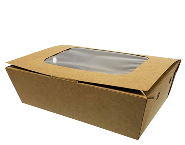 [CA-LPWHALF-BRN] Large Window Box | Brown kraft