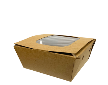 [CA-LPWQTR-BRN] Medium Window Box | Brown kraft