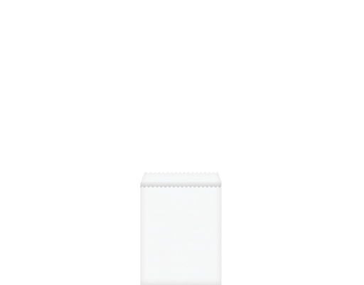 [FBC00] Flat Confectionery Paper Bag #0 | White