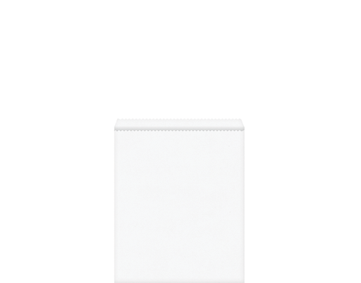 [FBW05] Flat Paper Bag #5 | White