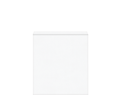 [FBW08] Flat Paper Bag #8 | White
