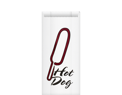 [SBGPWHD] Satchel Greaseproof Paper Bag | "Hot Dog"
