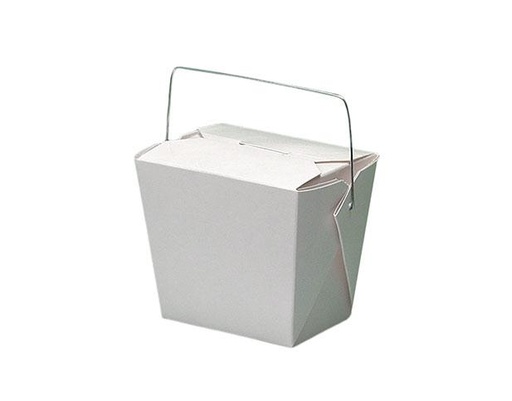 [16WHWHITEM-Z] 16oz Food Pail with handles | White