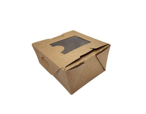 [01BPVWERTM-Z] BioPlus View Carton with Window #1 | Brown