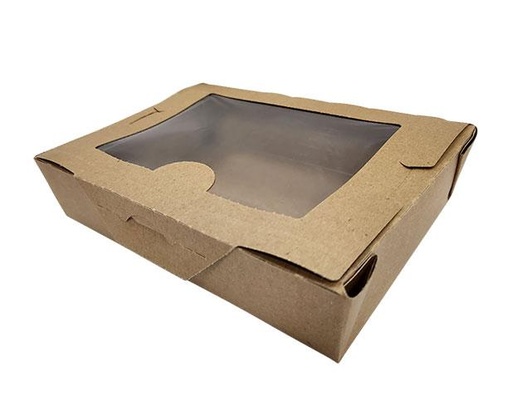 [02BPVWERTM-Z] BioPlus View Carton with Window #2 | Brown
