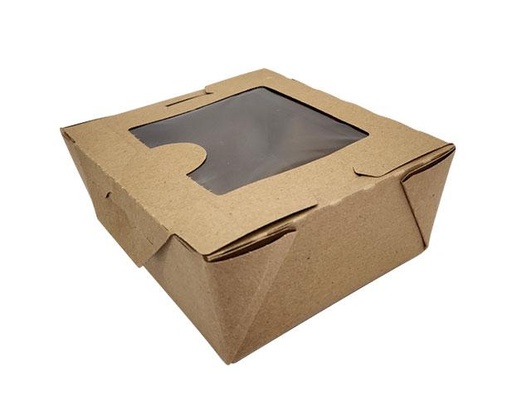 [08BPVWERTM-Z] BioPlus View Carton with Window #8 | Brown