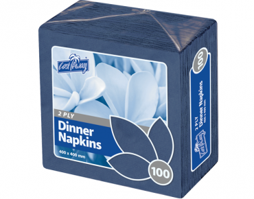 [CA-NAPD2PDB-Z] 2-Ply Dinner Quarter Fold | Dark blue