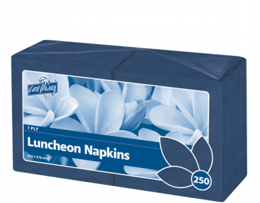 [CA-NAPL1PDB-Z] 1-Ply Quarter Fold Luncheon Napkin | Dark blue