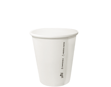 [CA-PDW7D] 7oz Single Wall (TCID)* Cups | White